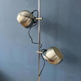 Silver mid-century vintage Herda eyeball floor lamp