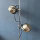 Silver mid-century vintage Herda eyeball floor lamp