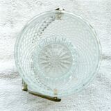 Carved glass ice bucket