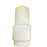 Cylindrical vase 1960 in white ceramic
