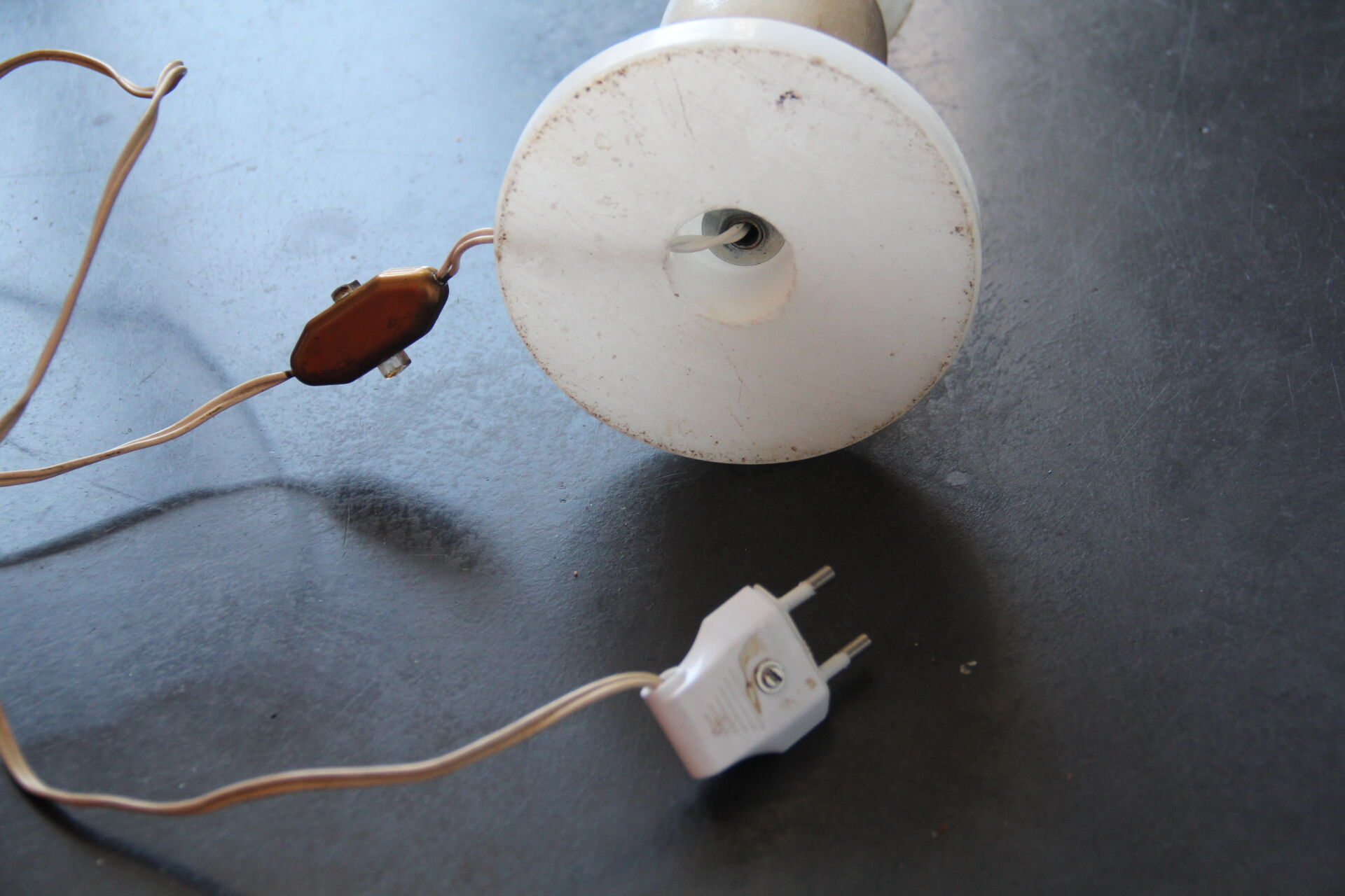 White marble lamp foot