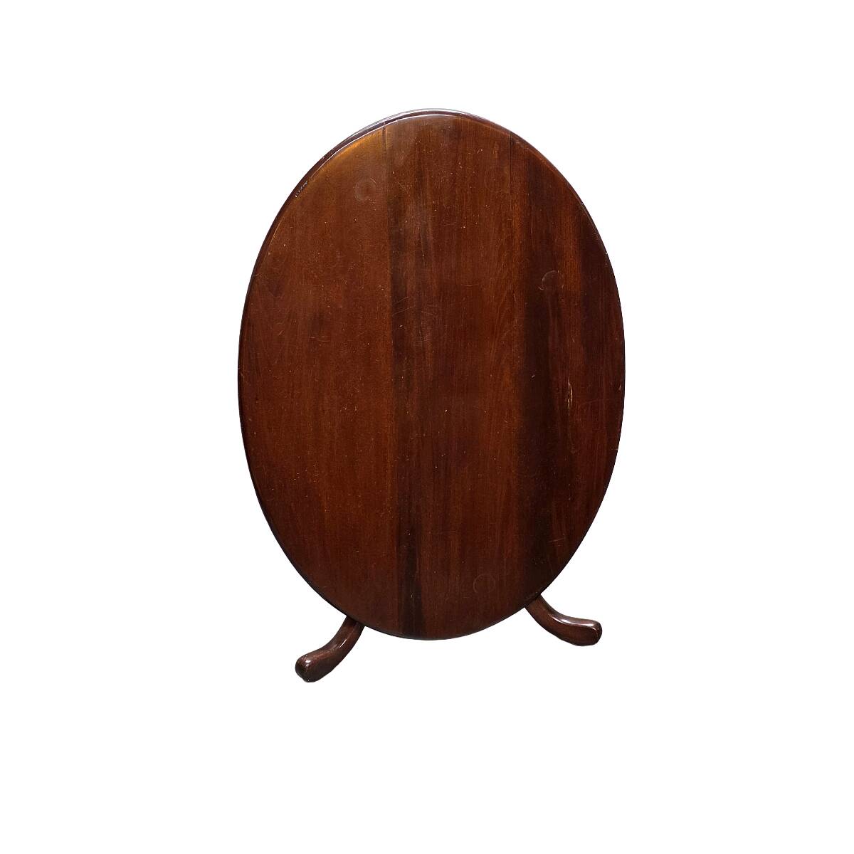 Antique English Oval Mahogany Coffee Table, late 1800s