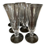 Daum crystal flutes