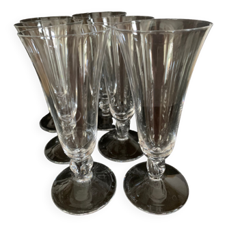Daum crystal flutes