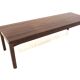 Minimalist rosewood bench, Sweden, 1960