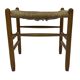 Vintage Stool Danish Papercord Rope Stool Mid Century Ottoman
