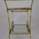 Elegant food trolley - brass - vintage.