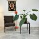 Danish armchair in teak & boucle fabric