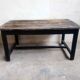 Patinated oak farm table