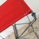 Tabouret nomade pliant de camping rouge
