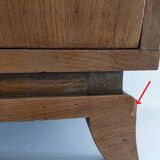 60s designer wooden bedside table