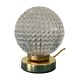 Vintage globe table lamp in molded glass