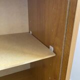 Low storage unit, 70s/80s three height-adjustable shelves