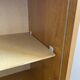 Low storage unit, 70s/80s three height-adjustable shelves
