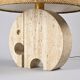 Paire de lampes de table "Éléphant" en travertin par Fratelli Mannelli, vers 1970