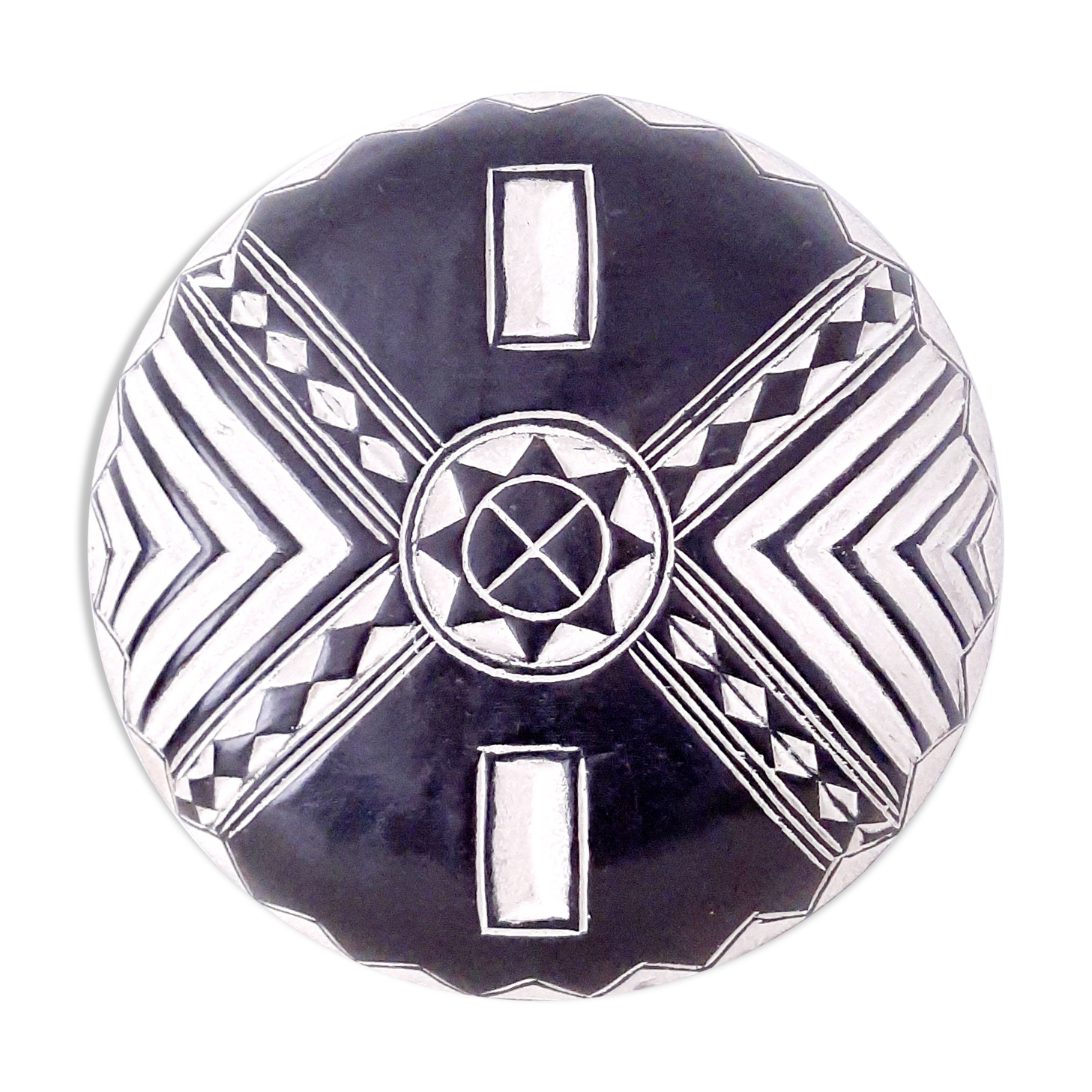 Traditional african tribal shield bamiliké wall décor