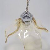 Gold glass pendant light