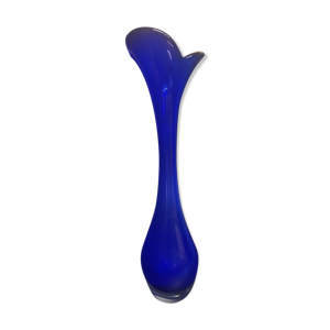 Vase bleu Murano vase soliflore