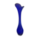 Vase bleu Murano vase soliflore meulé