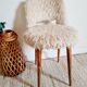 Wooden cream mouldy chair peddling spindle