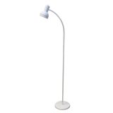 Vintage white metallic floor lamp