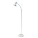 Vintage white metallic floor lamp