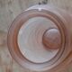 Pair of art deco vases in salmon glass signed NS