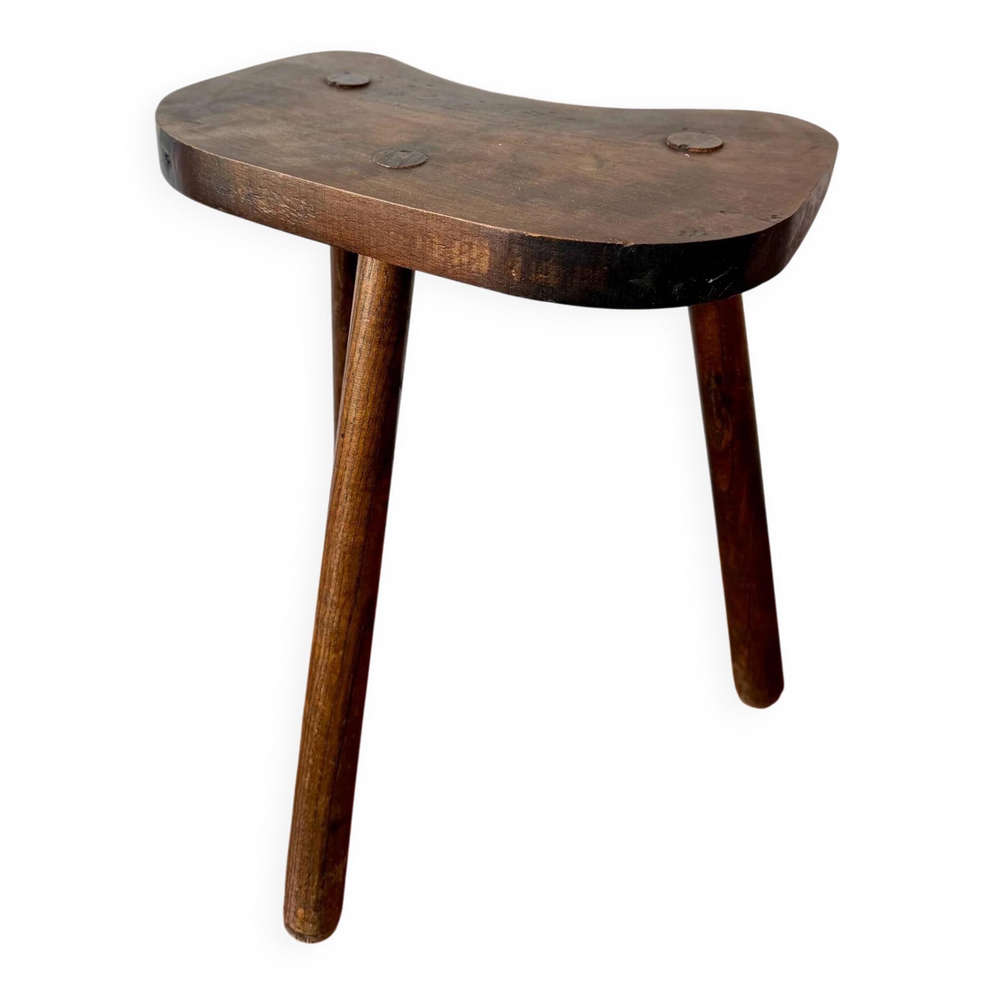 High wooden tripod stool