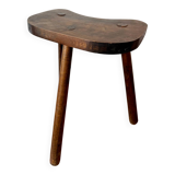 High wooden tripod stool