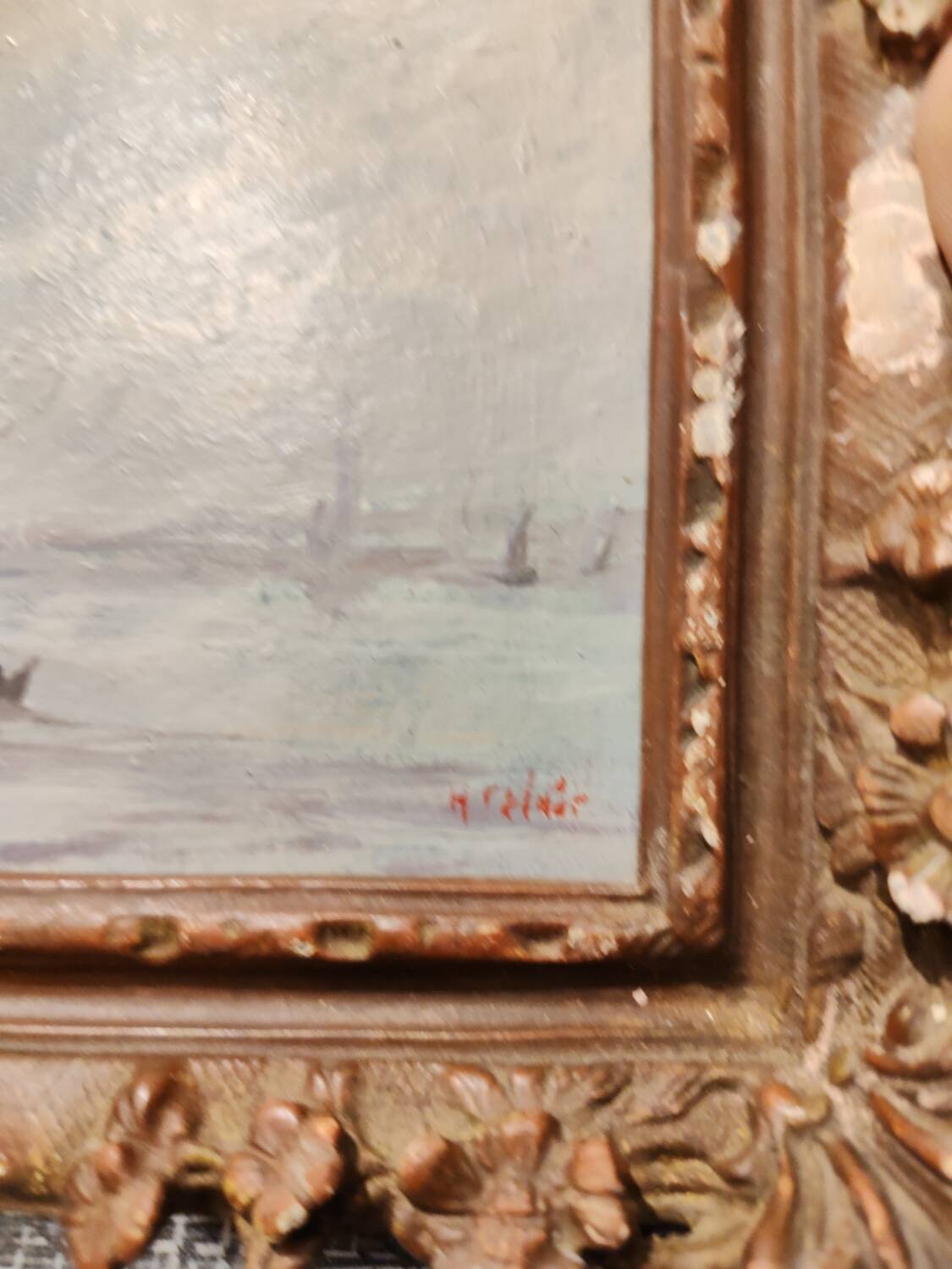 Pair of oils on panels by Henri Saint Clair, circa 1930.