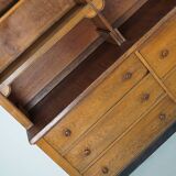 Large Antique Art Deco German Oak Chocolate Shop Cabinet, 1920s