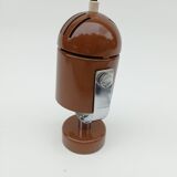 Brown wall lamp by S. Indra, from the 70's, Czechoslovakia