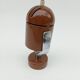 Brown wall lamp by S. Indra, from the 70's, Czechoslovakia