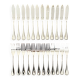 Christofle Malmaison 12 fish cutlery set excellent condition (24 pieces)