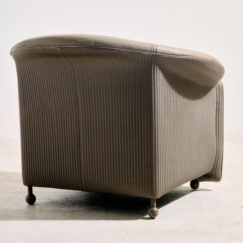 Aura Leather Sofa Set by Paolo Piva for Wittmann, 1980s, Set of 3