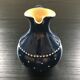 Midnight blue pitcher décor white polka dots