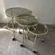 Series of 3 vintage nesting tables from the 70s-80s