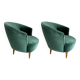 Mid-Century Armchairs in the style of Federico Munari, Italy, 1950s, Set of 2