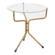 Table basse vintage des années 1950 avec design italien en verre décoré