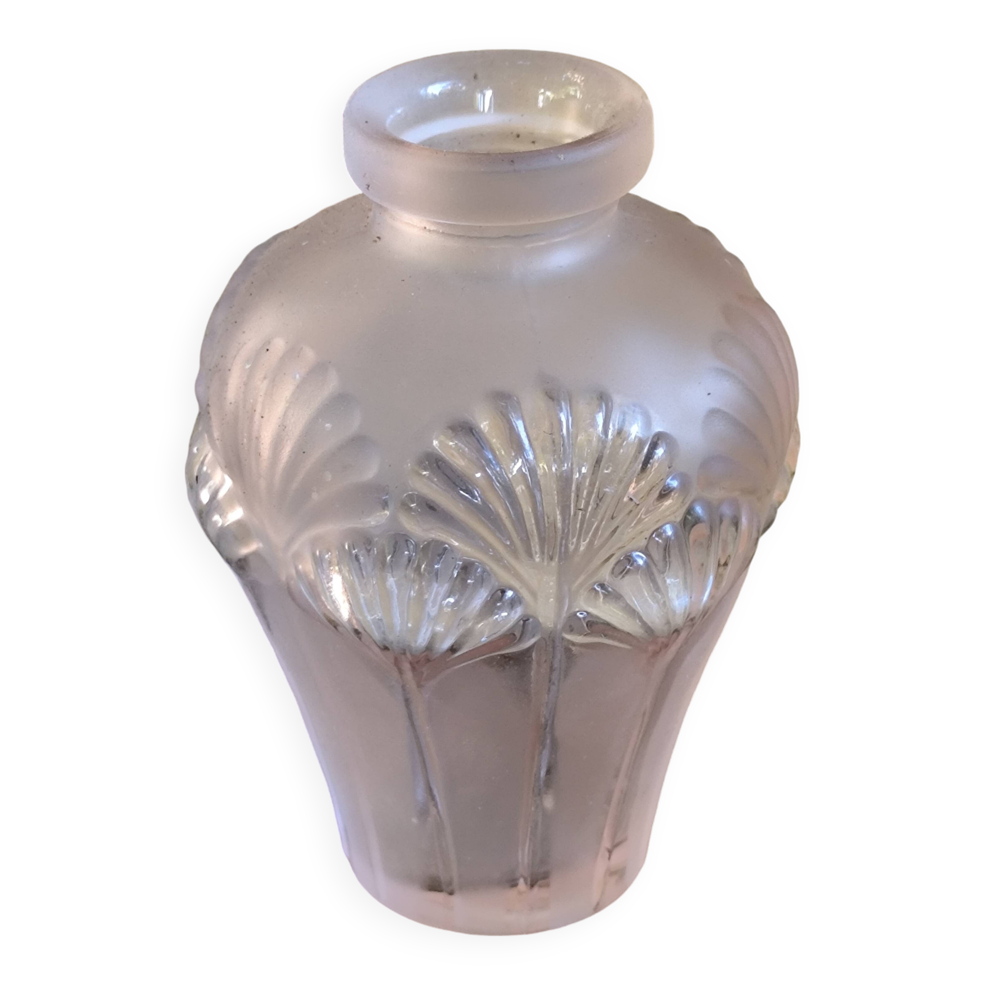 Pink glass vase