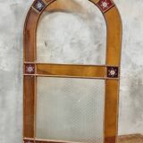 Ensemble de vitraux anciens en fer forgé