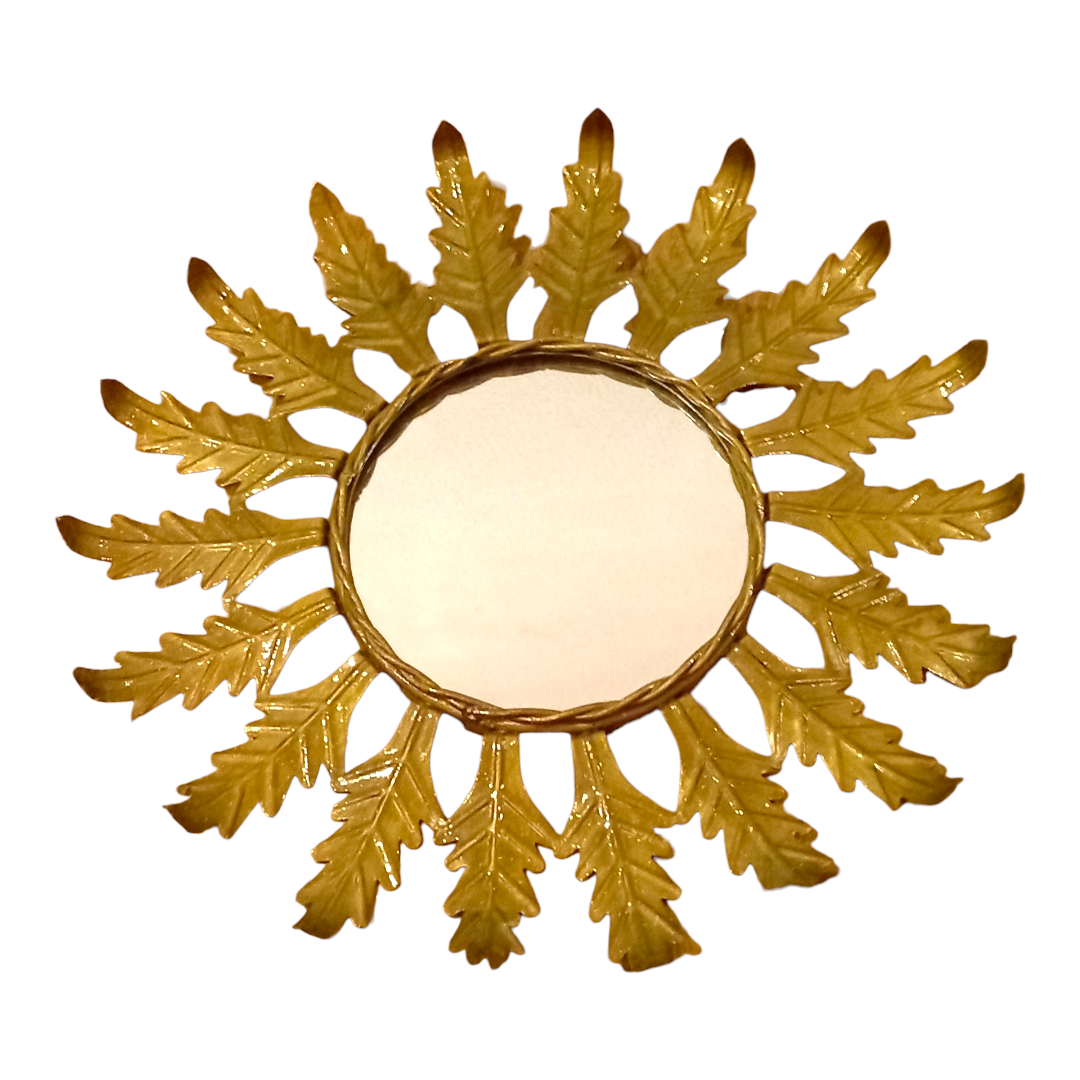 Miroir mural soleil. Miroir espagnol, Sunburst espagnol