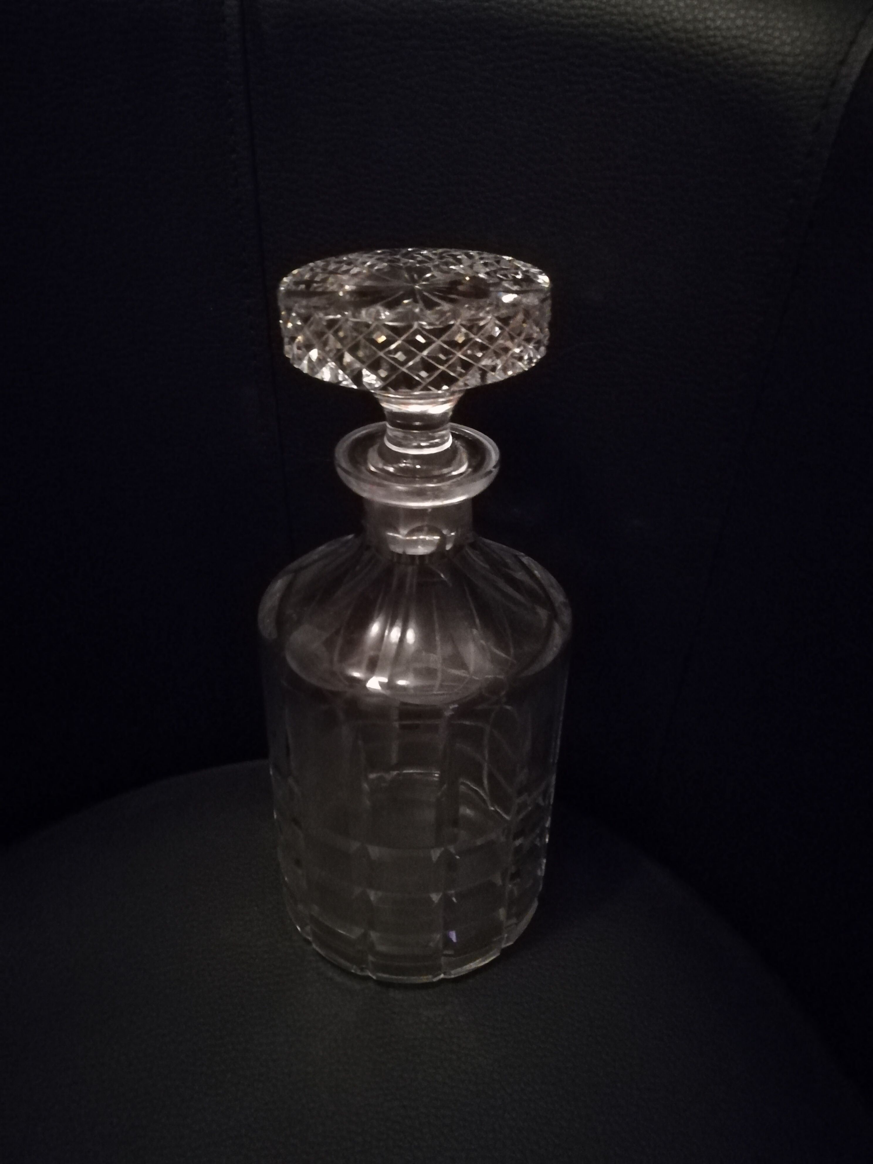 Crystal whiskey decanter