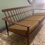 Vintage Scandinavian 3-seater bench 1960