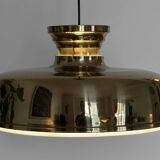 Large brass pendant light. Sweden 1960s