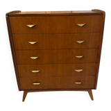 Vintage chest of drawers with compass feet