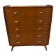 Vintage chest of drawers with compass feet
