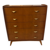 Vintage chest of drawers with compass feet