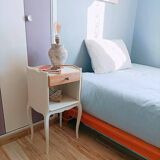 Restored vintage bedside table - Scandinavian style - unique piece