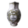 Vintage vase with herbalist pot decoration